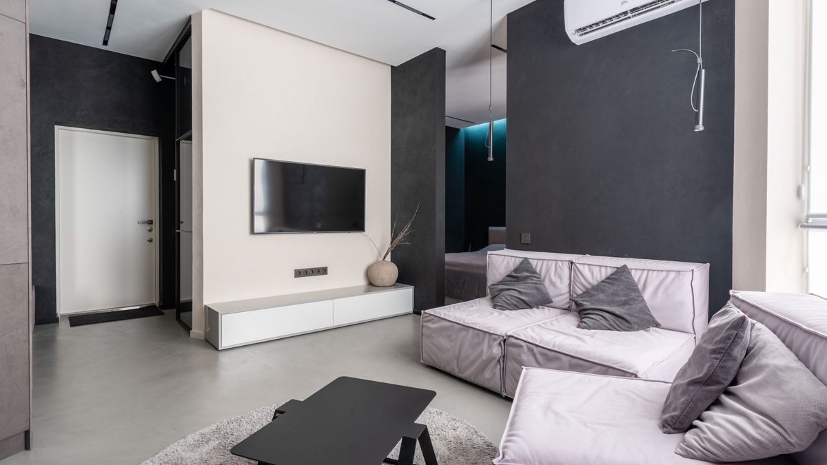 Television in a cosy living room